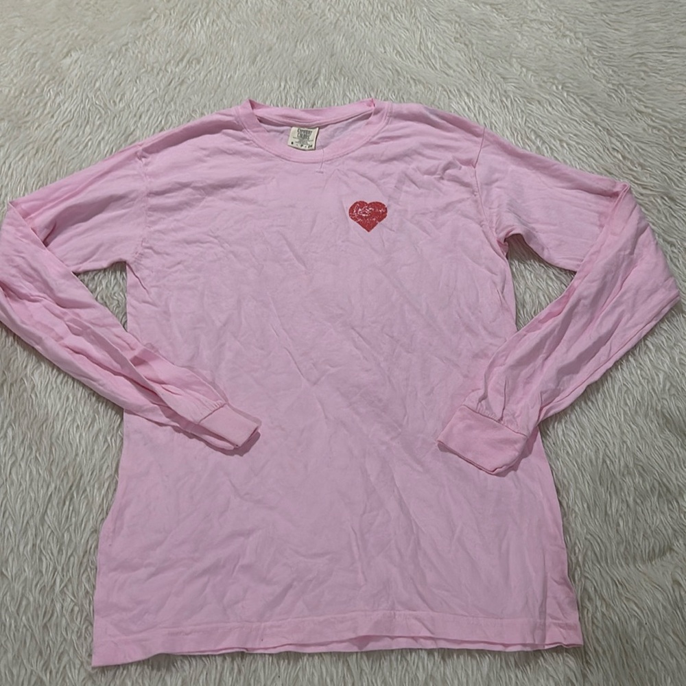 Favorite daughter pink long sleeve t shirt size small